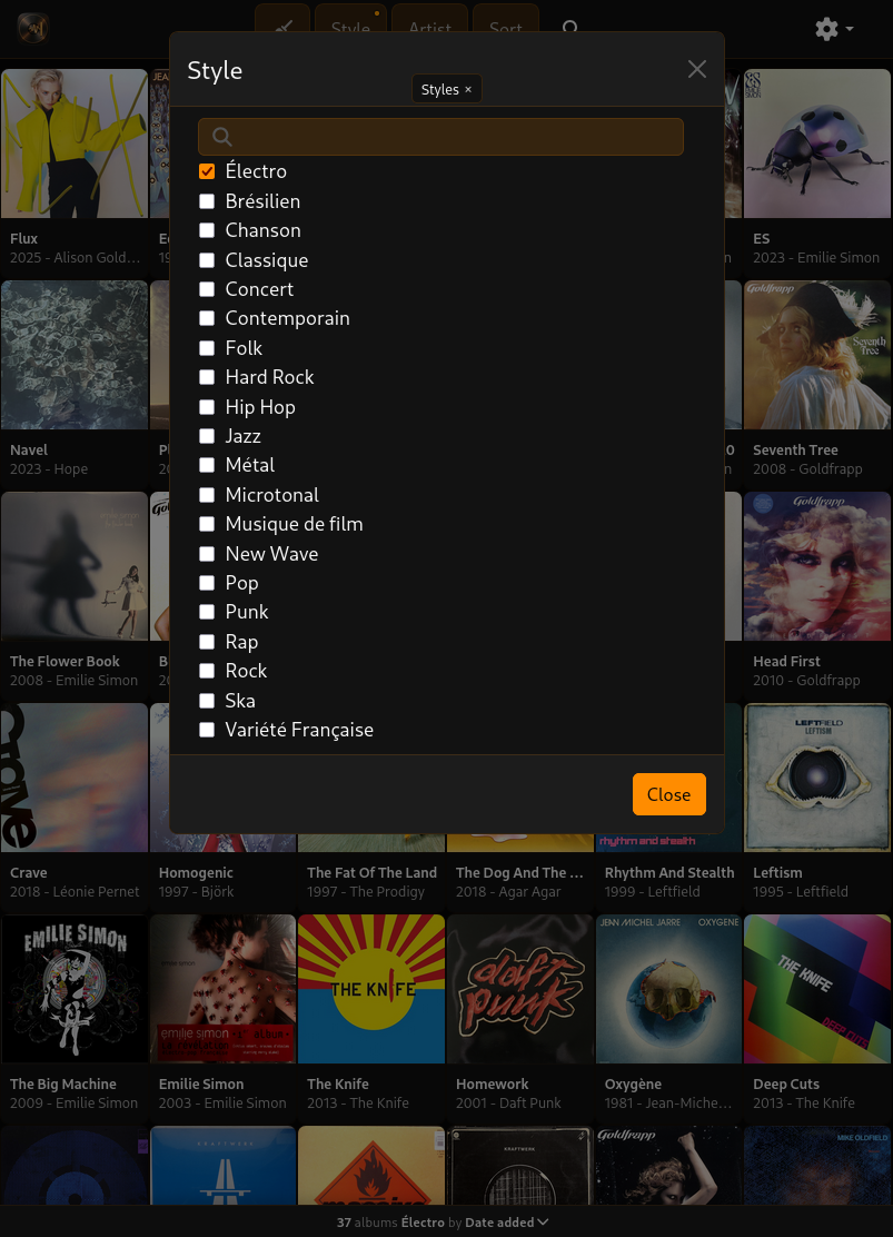 Filter Modal