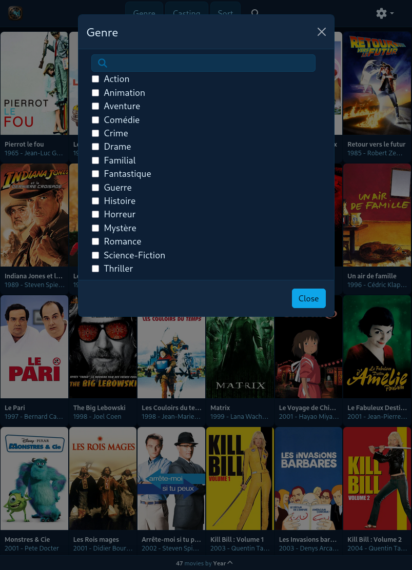 Filter Modal